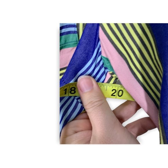 Boden Katina Striped Multicolor Maxi Button Up Shirt Dress Size 4P - Picture 12 of 14